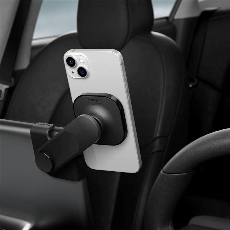 Spigen OneTap 3 Justerbar Mobilholder til Tesla Touch Skærm - MagSafe Komaptibel - Sort