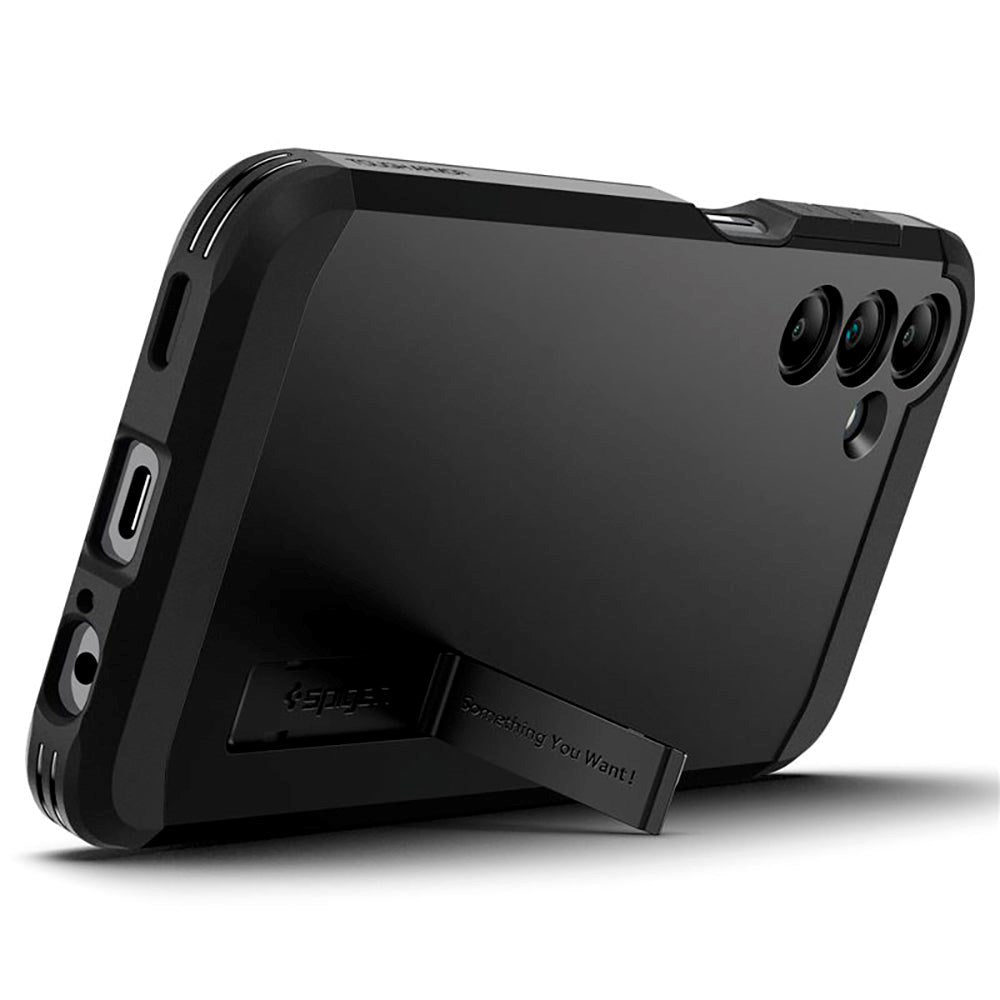 Samsung Galaxy A15 (5G) / A15 Spigen Tough Armor Cover m. Kickstand - Sort