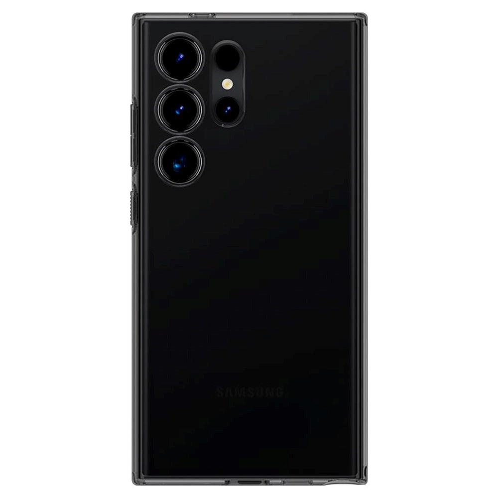 Samsung Galaxy S24 Ultra Spigen Liquid Crystal Cover - Gennemsigtig / Sort