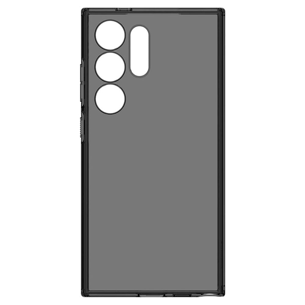 Samsung Galaxy S24 Ultra Spigen Liquid Crystal Cover - Gennemsigtig / Sort