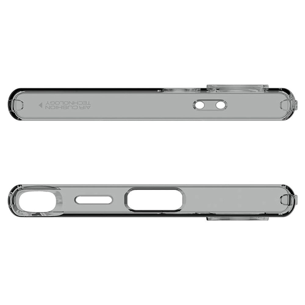 Samsung Galaxy S24 Ultra Spigen Liquid Crystal Cover - Gennemsigtig / Sort