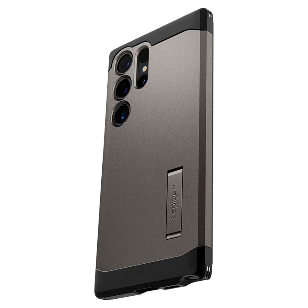 Samsung Galaxy S24 UItra Spigen Tough Armor Cover m. Kickstand - Gunmetal