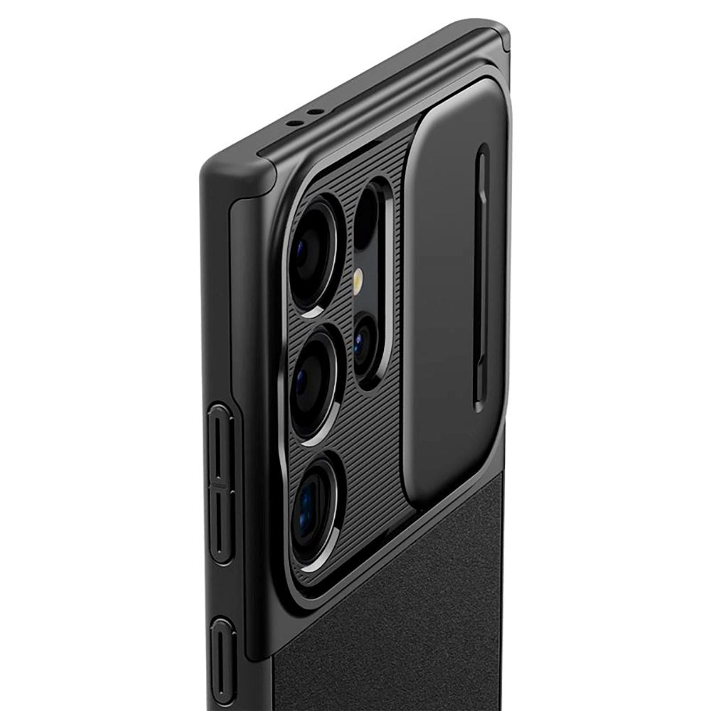 Samsung Galaxy S24 Ultra Spigen Optik Armor Cover - Sort