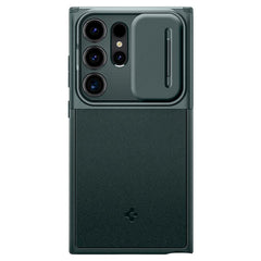 Samsung Galaxy S24 Ultra Spigen Optik Armor Cover - Mørkegrøn