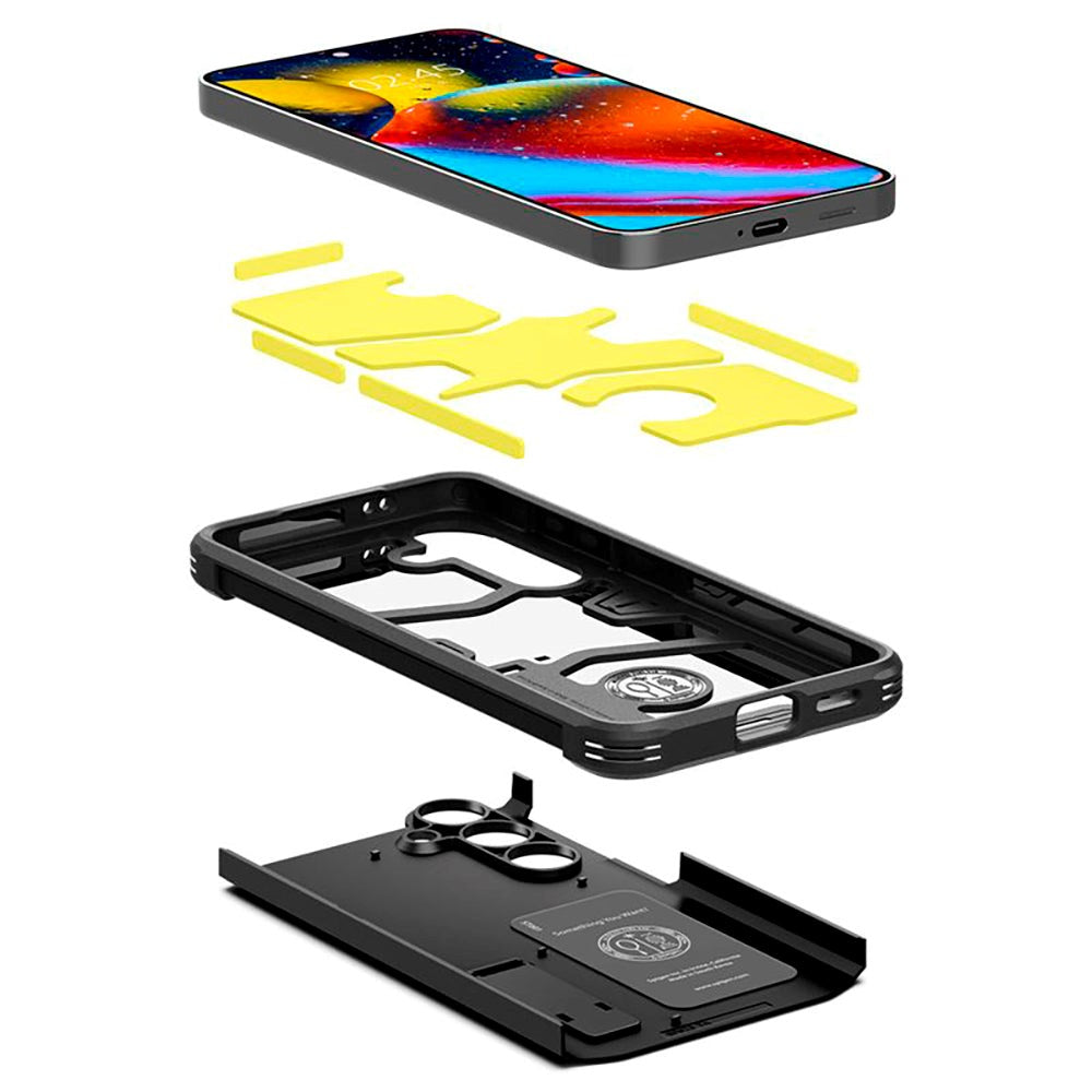 Samsung Galaxy S24+ (Plus) Spigen Tough Armor Cover m. Kickstand - Sort