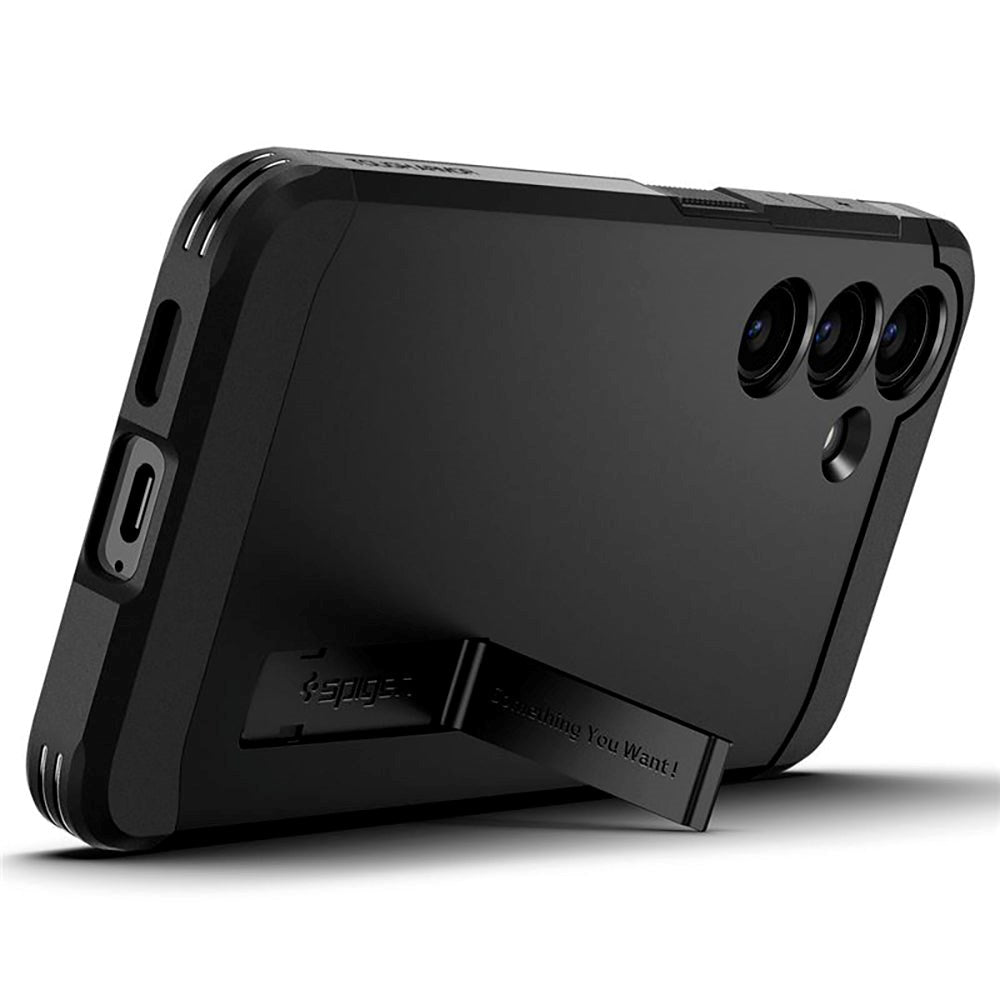 Samsung Galaxy S24+ (Plus) Spigen Tough Armor Cover m. Kickstand - Sort