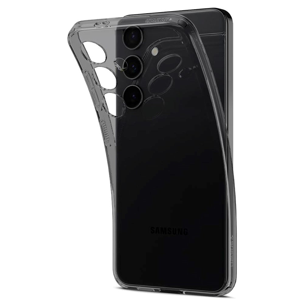 Samsung Galaxy S24+ (Plus) Spigen Liquid Crystal Cover - Gennemsigtig / Sort