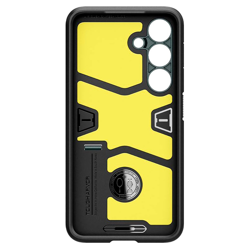 Samsung Galaxy S24 Spigen Tough Armor Cover m. Kickstand - Mørkegrøn