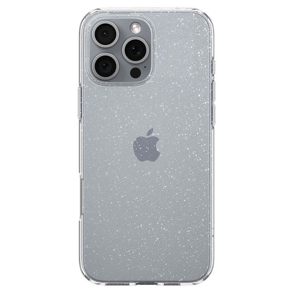 iPhone 16 Pro Max Spigen Liquid Crystal Glitter Cover - Gennemsigtig
