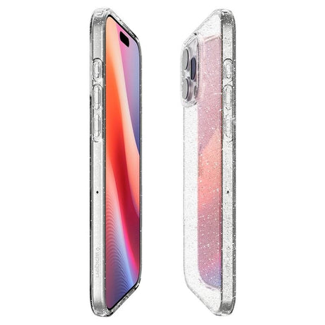iPhone 16 Pro Max Spigen Liquid Crystal Glitter Cover - Gennemsigtig