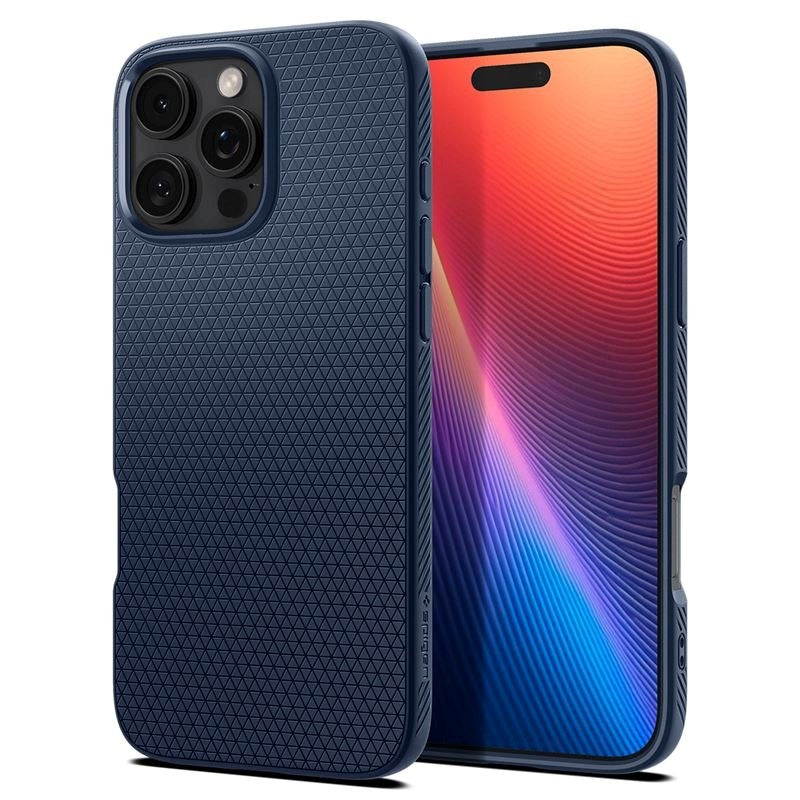 iPhone 16 Pro Max Spigen Liquid Air Cover - Blå