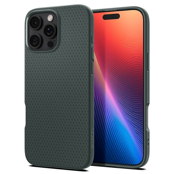 iPhone 16 Pro Max Spigen Liquid Air Cover - Grøn