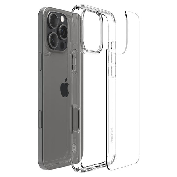iPhone 16 Pro Max Spigen Crystal Hybrid Case - Gennemsigtig