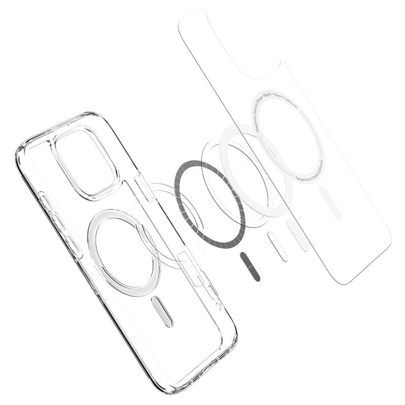 iPhone 16 Pro Max Spigen Crystal Hybrid Case - MagSafe Kompatibel - Gennemsigtig