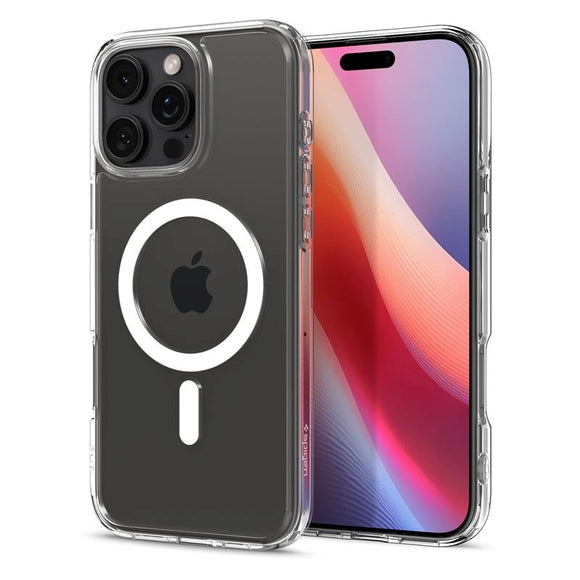 iPhone 16 Pro Max Spigen Crystal Hybrid Case - MagSafe Kompatibel - Gennemsigtig