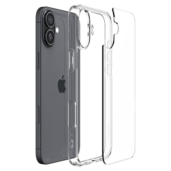 iPhone 16 Plus Spigen Crystal Hybrid Case - Gennemsigtig