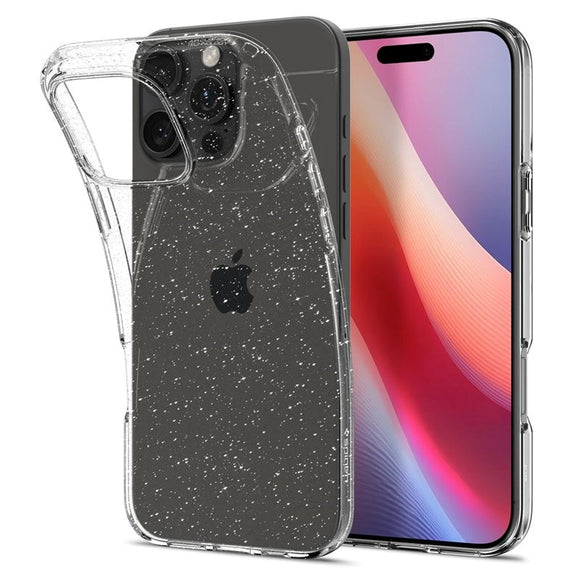 iPhone 16 Pro Spigen Liquid Crystal Glitter Cover - Gennemsigtig
