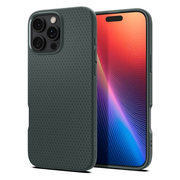 iPhone 16 Pro Spigen Liquid Air Cover - Grøn