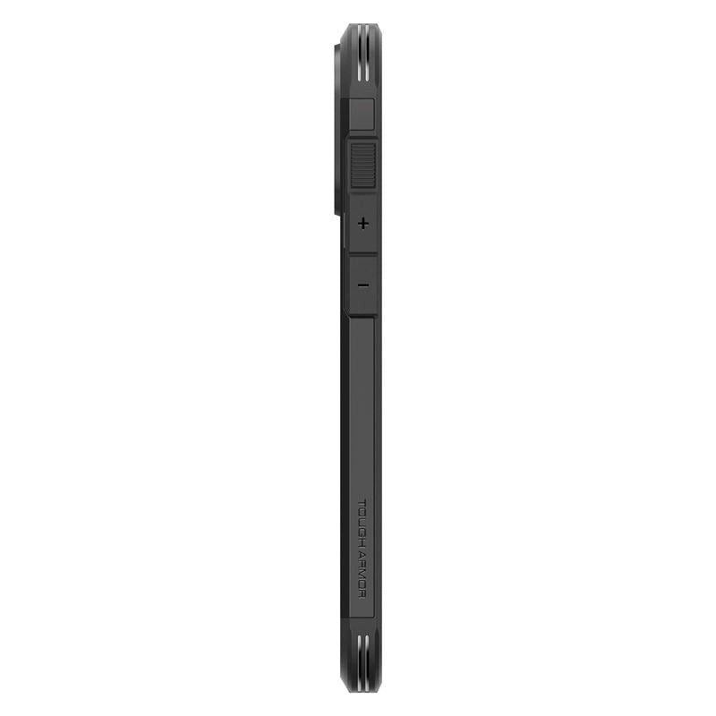 iPhone 16 Pro Spigen Tough Armor Cover m. Kickstand - MagSafe Kompatibel - Sort