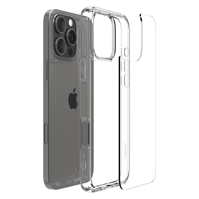 iPhone 16 Pro Spigen Crystal Hybrid Case - Gennemsigtig