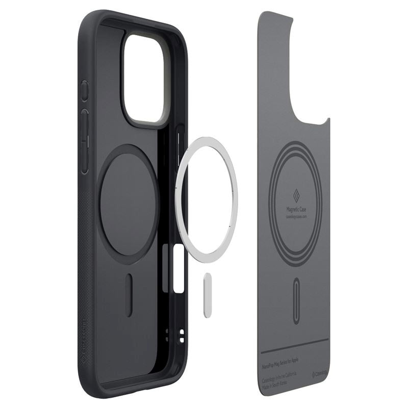 iPhone 16 Pro Spigen Caseology Nano Pop Cover - MagSafe Kompatibel - Sort