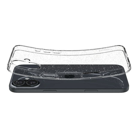 iPhone 16 Spigen Liquid Crystal Glitter Cover - Gennemsigtig