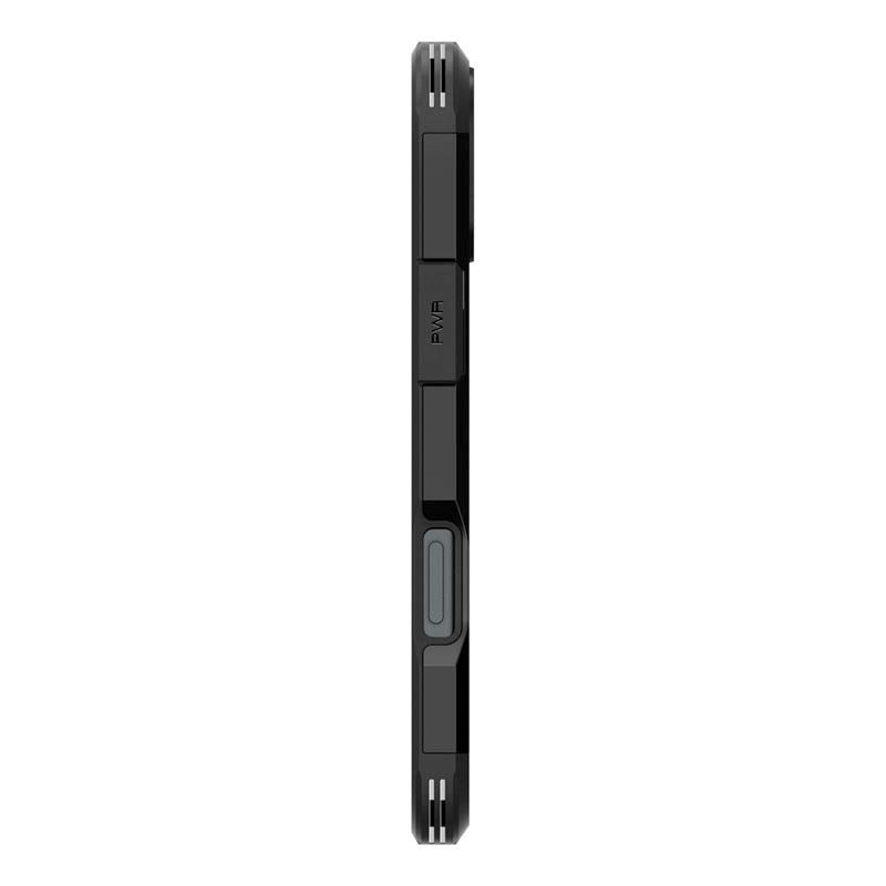 iPhone 16 Spigen Tough Armor Cover m. Kickstand - MagSafe Kompatibel - Sort