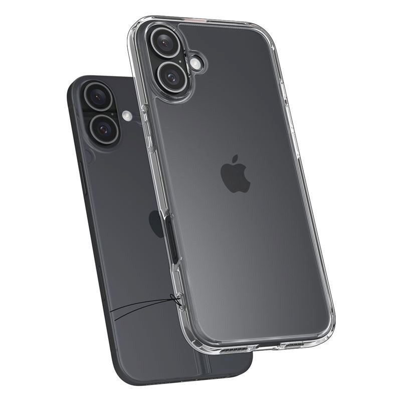 iPhone 16 Spigen Crystal Hybrid Case - Gennemsigtig