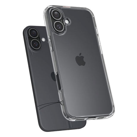 iPhone 16 Spigen Crystal Hybrid Case - Gennemsigtig