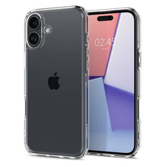 iPhone 16 Spigen Crystal Hybrid Case - Gennemsigtig