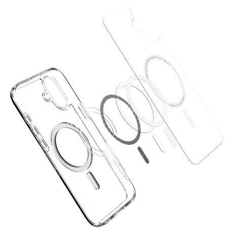 iPhone 16 Spigen Crystal Hybrid Case - MagSafe Kompatibel - Gennemsigtig