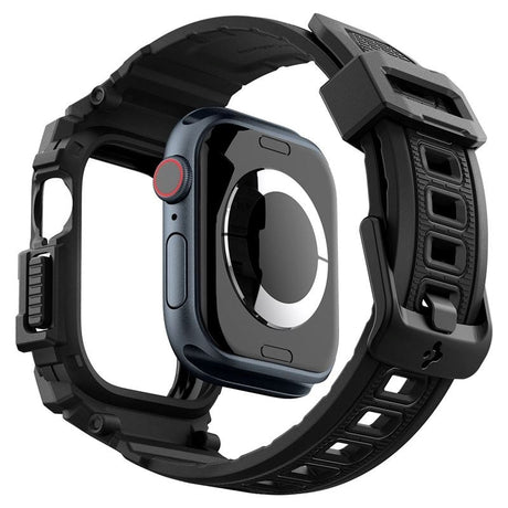 Spigen Rugged Armor Pro Apple Watch (38/40/SE/41/42mm) Rem m. Cover - Sort