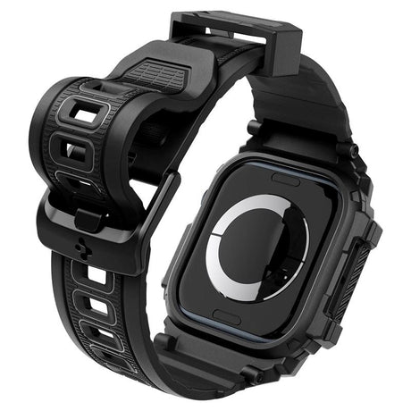 Spigen Rugged Armor Pro Apple Watch (38/40/SE/41/42mm) Rem m. Cover - Sort
