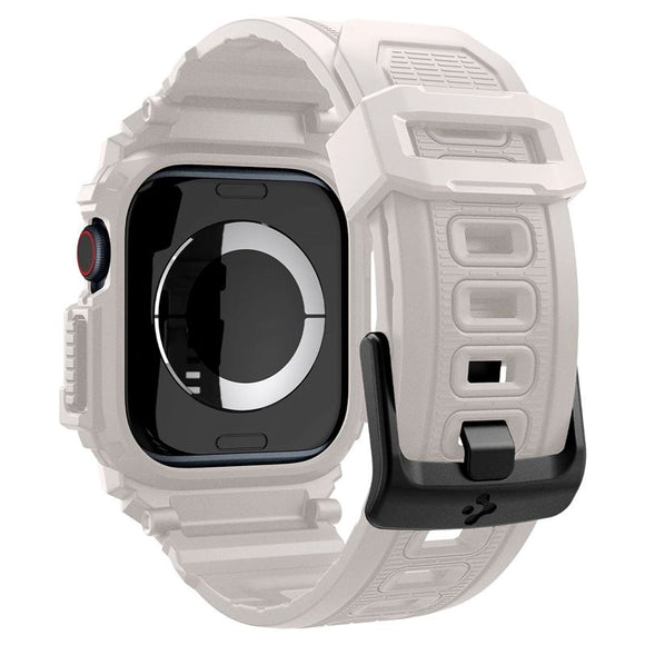Spigen Rugged Armor Pro Apple Watch 11 / 10 (46mm) Rem m. Cover - Beige