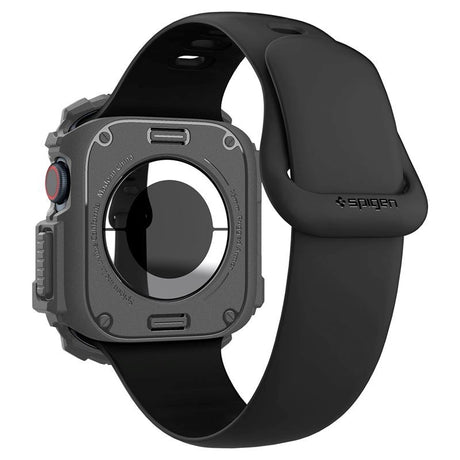 Apple Watch 11 / 10 (46mm) Spigen Rugged Armor Cover - Fleksibelt Plastik - Mørkegrå