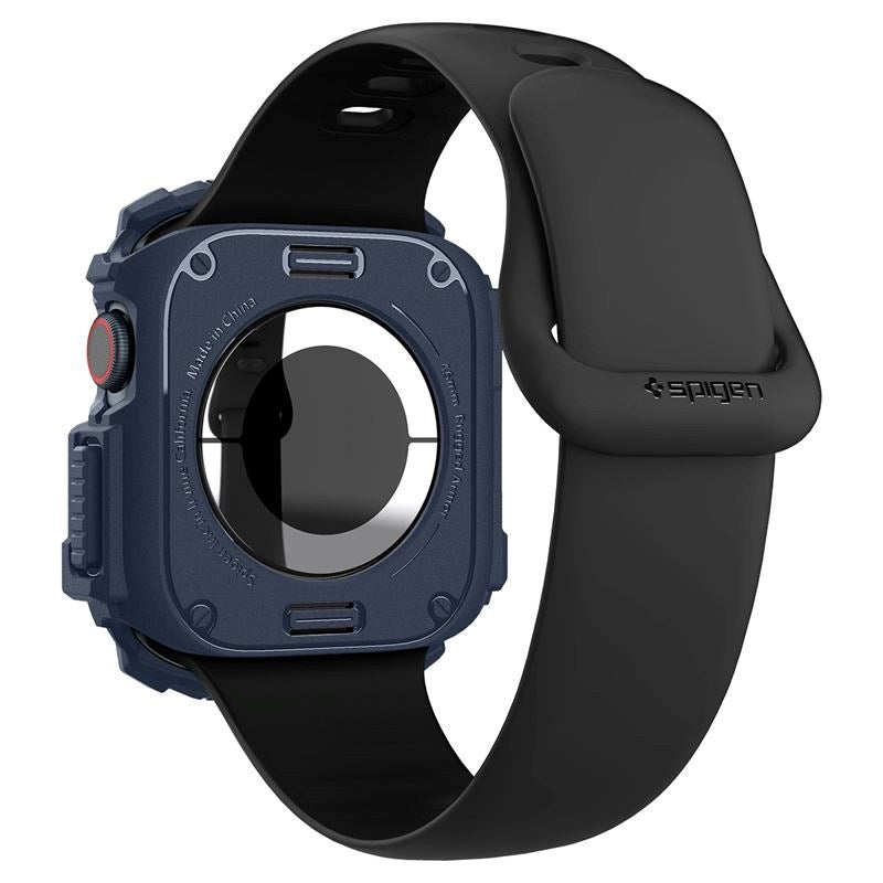 Apple Watch 11 / 10 (46mm) Spigen Rugged Armor Cover - Fleksibelt Plastik - Blå
