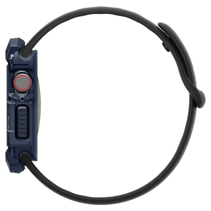 Apple Watch 11 / 10 (46mm) Spigen Rugged Armor Cover - Fleksibelt Plastik - Blå