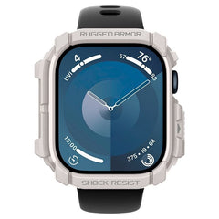 Apple Watch 11 / 10 (46mm) Spigen Rugged Armor Cover - Fleksibelt Plastik - Beige