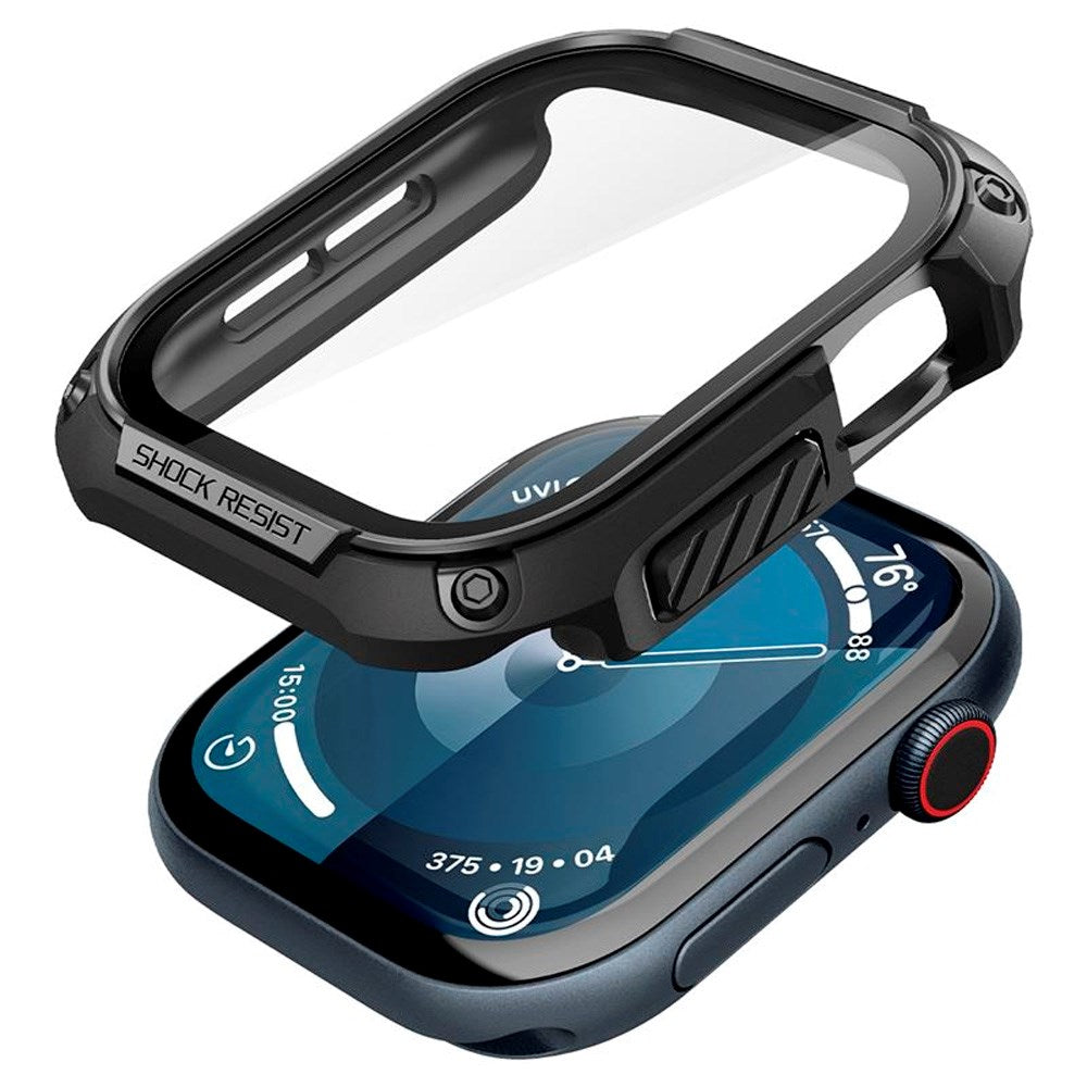 Apple Watch 11 / 10 (46mm) Spigen Tough Armor Cover m. Skærmbeskyttelsesglas - Sort