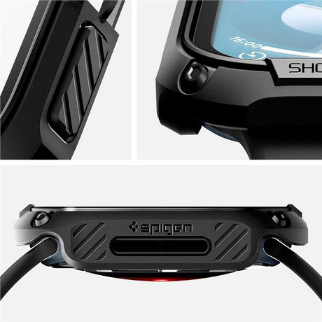 Apple Watch 11 / 10 (46mm) Spigen Tough Armor Cover m. Skærmbeskyttelsesglas - Sort
