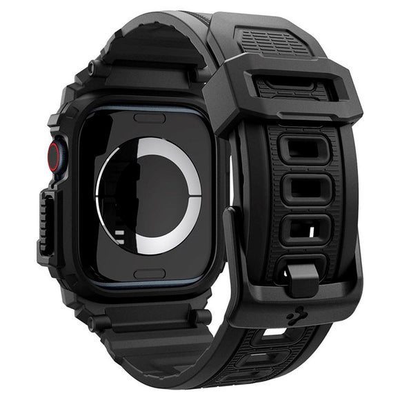 Apple Watch 11 / 10 (46mm) Spigen Rugged Armor Pro Rem m. Cover - Sort