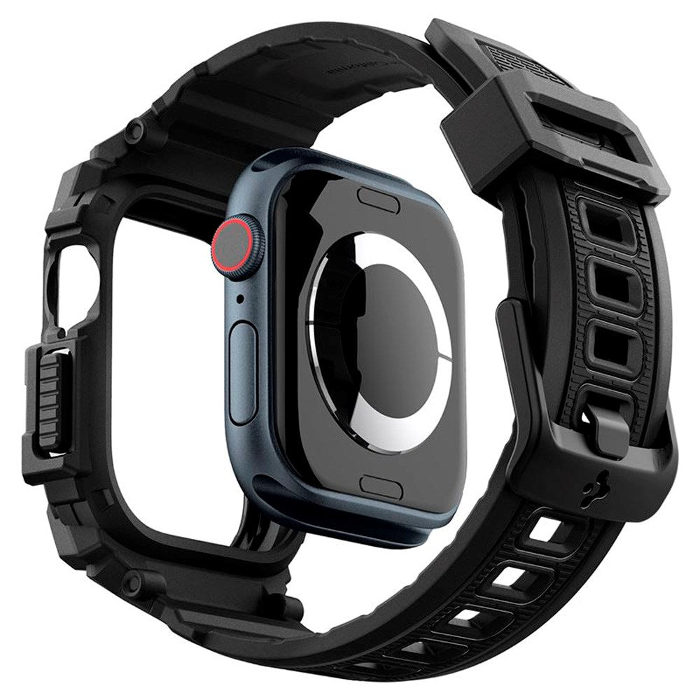Apple Watch 11 / 10 (46mm) Spigen Rugged Armor Pro Rem m. Cover - Sort