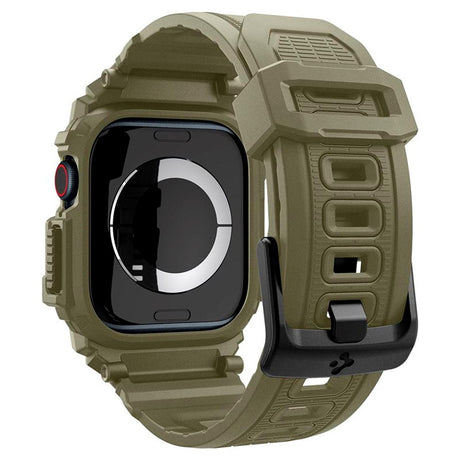 Apple Watch 11 / 10 (46mm) Spigen Rugged Armor Pro Rem m. Cover - Grøn
