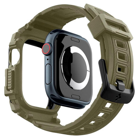 Apple Watch 11 / 10 (46mm) Spigen Rugged Armor Pro Rem m. Cover - Grøn