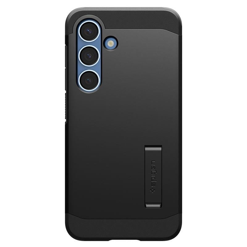Samsung Galaxy S25 Spigen Tough Armor Hybrid Cover m. Kickstand - MagSafe Kompatibel - Sort