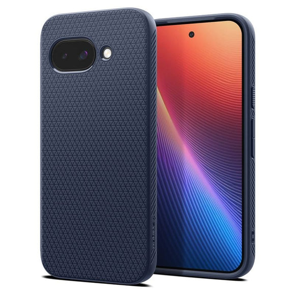 Google Pixel 9a Spigen Liquid Air - Fleksibelt Plastik Cover - Blå