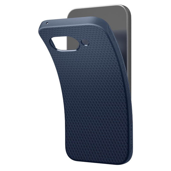 Google Pixel 9a Spigen Liquid Air - Fleksibelt Plastik Cover - Blå