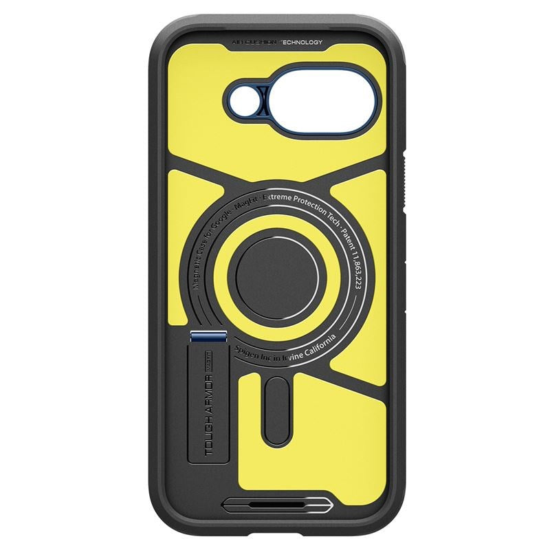 Google Pixel 9a Spigen Tough Armor Hybrid Cover m. Kickstand - MagSafe Kompatibel - Blå