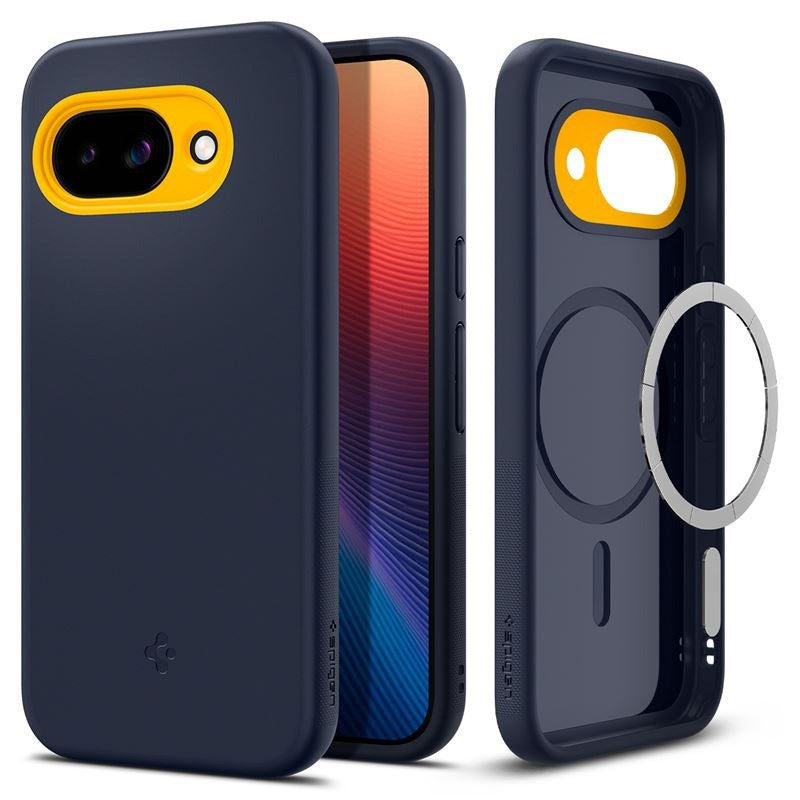 Google Pixel 9a Spigen Nano Pop Cover - MagSafe Kompatibel - Blå / Gul