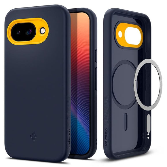 Google Pixel 9a Spigen Nano Pop Cover - MagSafe Kompatibel - Blå / Gul